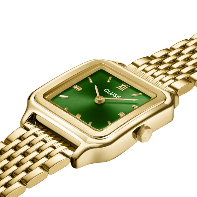 Cluse Cluse CW11811 Gracieuse Petite Watch double steel, forest green gold