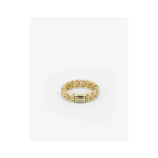 Buddha to Buddha Buddha to Buddha Ring  18 Nathalie XS Zilver met Geelgouden Plating Maat 18