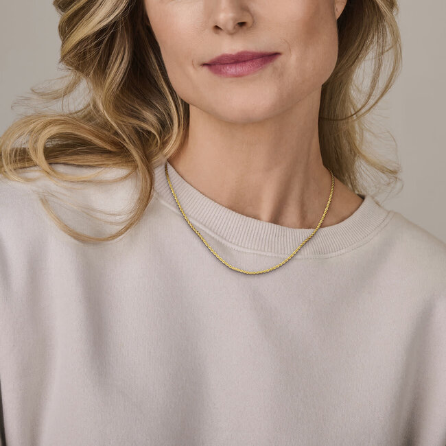 The House Of Blinckers THOB Collier 40.30984 14k Geelgoud Koort 2,2mm Massief 45cm