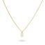24KAE 24Kae Collier 32478Y Zilver met Geelgouden Plating en Parel Maat 40-45