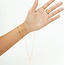 24KAE 24Kae Collier 32478Y Zilver met Geelgouden Plating en Parel Maat 40-45