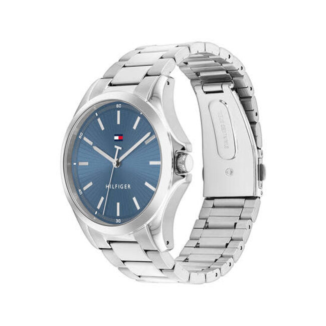 Tommy Hilfiger Tommy Hilfiger Horloge TH1710670 Bruce Staal Quartz met Blauwe Wijzerplaat 43mm