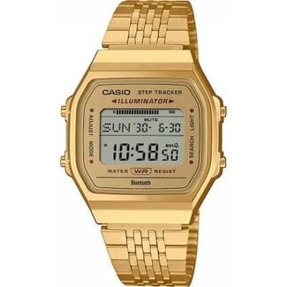 Casio G-Shock Casio Vintage Horloge ABL-100WEG-9AEF Staal met Geelgouden Plating Digitaal Bluethoot 35mm