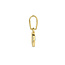 Blinckers Jewellery Huiscollectie BJ Hanger 40.28304 14k Geelgoud Cirkel met Zirkonia 6.5mm