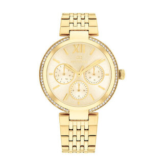 Tommy Hilfiger Tommy Hilfiger Horloge TH1782697 Sophia Staal met Geelgouden Plating Quartz 36mm