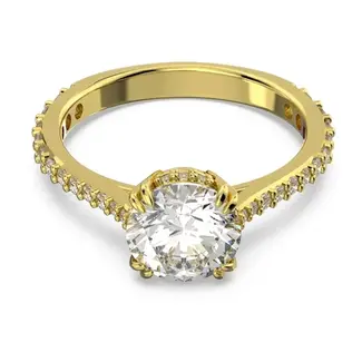 Swarovski Swarovski Ring 5638530/55 Stilla met Geelgouden Plating Maat 55