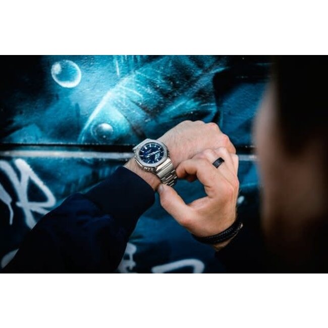 Casio G-Shock Casio G-Shock Horloge GM-2110D-2BER Staal Analoog Digitaal Donker Blauw 45mm