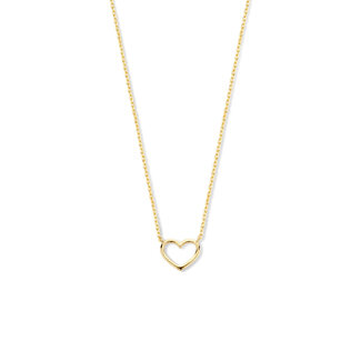 Blinckers Jewellery Huiscollectie Bj Collier 40.22749 14k Geelgoud Hart 0,8mm 40-44cm