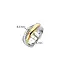 Ti Sento Milano Ti Sento Ring 1973ZY/56 Zilver gold plated Zirkonia met geel verguld Maat 56