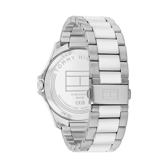 Tommy Hilfiger Tommy Hilfiger Horloge TH1710672 Bruce Staal Quartz met Groenewijzerplaat 43mm