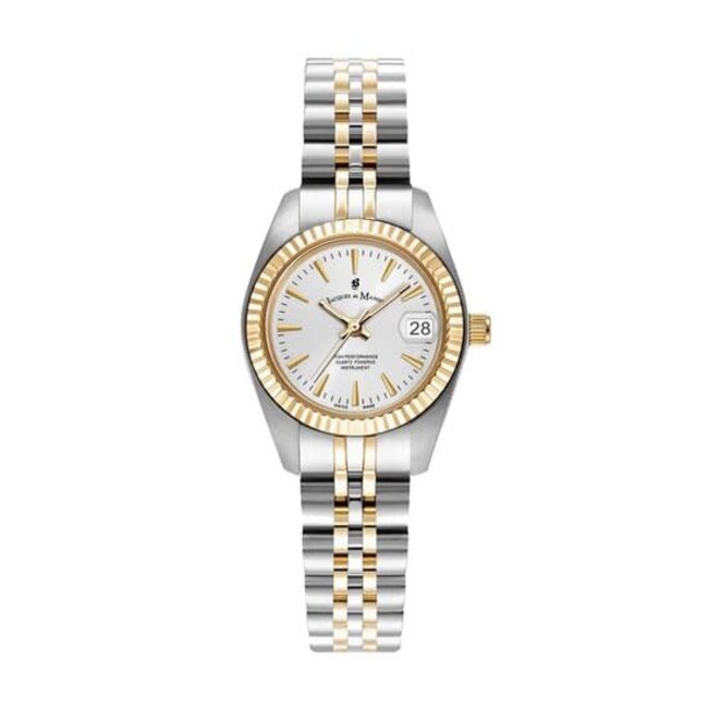 Jacques du Manoir Jacques Du Manoir Horloge JWL02101 Staal Bi-color Quartz Swiss Made 26mm