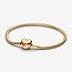 Pandora Pandora Armband 56305C00-17 Zilver met Geelgouden Plating en Hart Sluiting 17cm