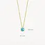 Blush Blush Collier 3200YBT Maart 14k Geelgoud met Blauwe Topaas 42m