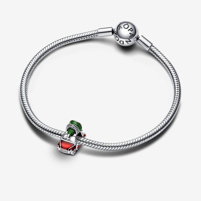 Pandora Pandora Bedel 792358C01 Zilver Auto met Kerstboom