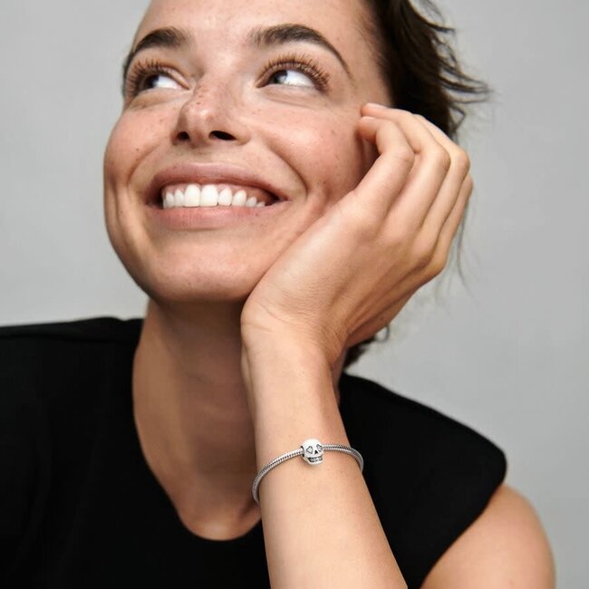 Pandora Pandora Bedel 792811C01 Zilver Glow-in-the-dark Sprankelend Schedel