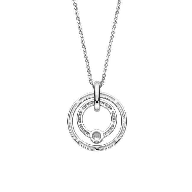 Ti Sento Milano Ti Sento Collier 34056ZI/42 Rond Zilver met Zirkonia 42cm