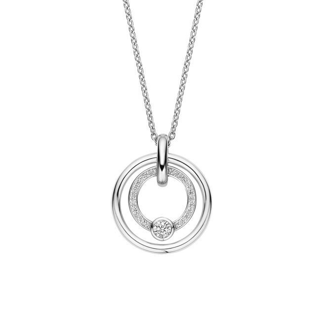Ti Sento Milano Ti Sento Collier 34056ZI/42 Rond Zilver met Zirkonia 42cm