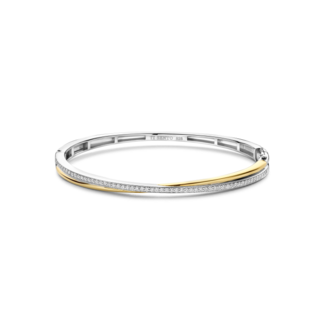 Ti Sento Milano Ti Sento Armband 23045ZY Bangle Zilver Bi-color met Zirkonia Maat 60