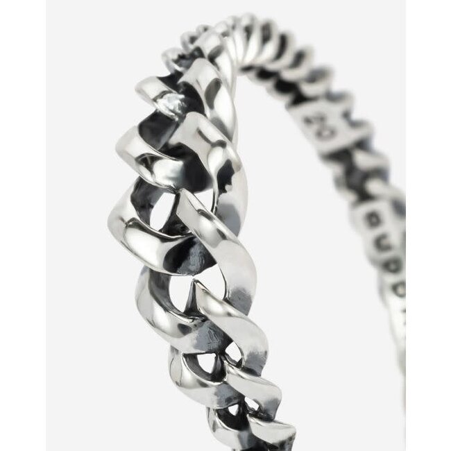 Buddha to Buddha Buddha to Buddha Ring 399 17 Chain Gradient Zilver Maat 17