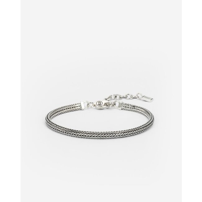 Buddha to Buddha Buddha to Buddha Armband 912 E+-G Zilver Ellen Maat E+-G