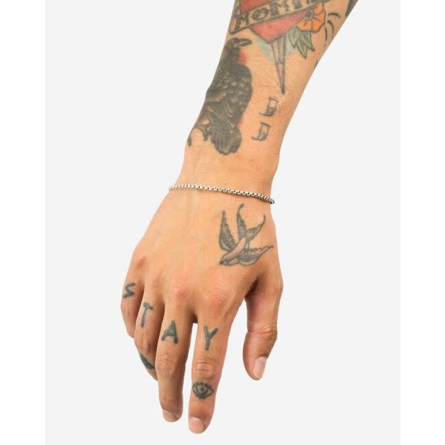 Buddha to Buddha Buddha to Buddha Armband 911 C-E  Venetian Zilver Maat C-E