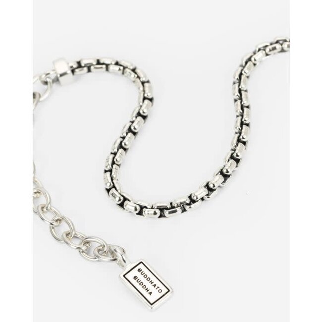 Buddha to Buddha Buddha to Buddha Armband 911 C-E  Venetian Zilver Maat C-E