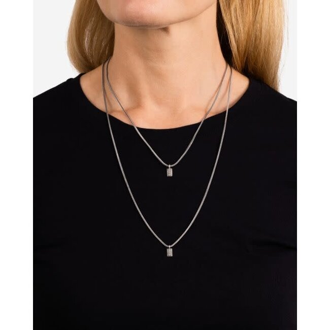 Buddha to Buddha Buddha to Buddha Collier 860 46-50 Zilver Barbara Maat 46-50 CM