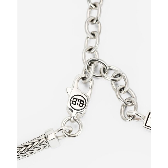 Buddha to Buddha Buddha to Buddha Armband 913 E+-G Zilver Barbara Maat E+-G