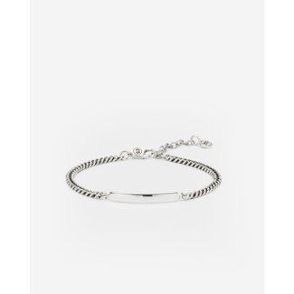 Buddha to Buddha Buddha to Buddha Armband 907 C-E ZilverEssential Bar Maat C-E