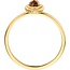 Blush Blush Ring 1239YBQ/54 14k Geelgoud met Quartz Maat 54