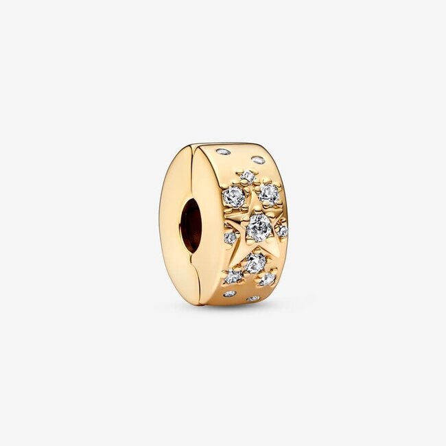 Pandora Pandora Bedel 762434C01  Zilver met 14k Geelgouden Plating en Zirkonia