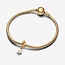 Pandora Pandora Bedel 763462C06 Zilver met Geelgouden Plating Geboortesteen Juni Parel