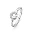 Ti Sento Milano Ti Sento Ring 12142ZI/52 Zilver Dubbele Cirkel met Zirkonia