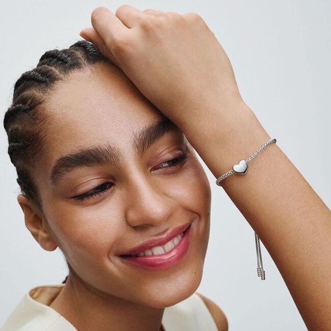 Pandora Pandora Bedel 793439C00 Zilver Medium hart