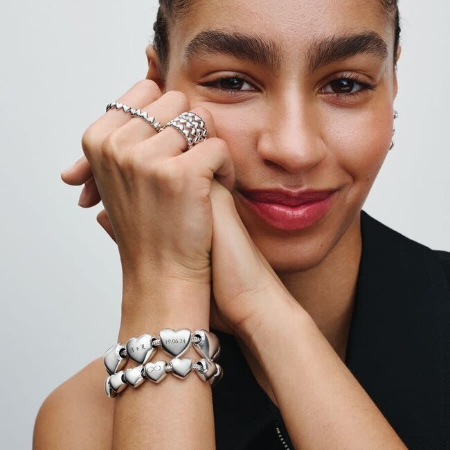 Pandora Pandora Bedel 793439C00 Zilver Medium hart