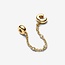 Pandora Pandora Bedel 763515C01-05 Zilver 14k Geelgouden Plating Veiligheidsketting