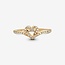 Pandora Pandora Ring 169302C01-56 Zilver 14k Geelgouden Plating Hart Maat 56