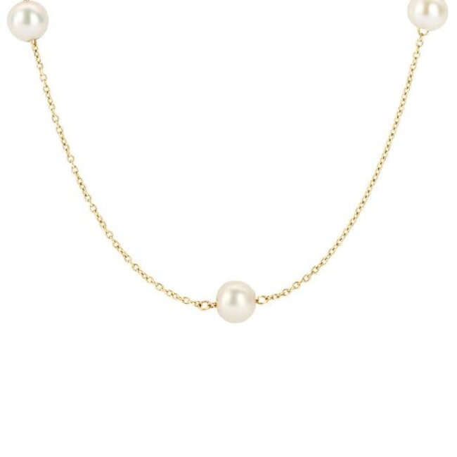 Blush Blush Collier 3185YPW 14k Geelgoud met Parels 42cm