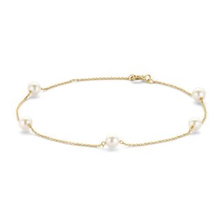 Blush Blush Armband 2248YPW 14k Geelgoud met Parel 17-19cm