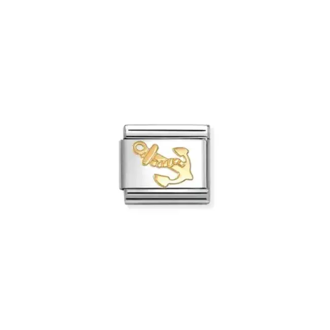 Nomination Nomination schakel 030149-62 Composable Classic staal  met 18 K Anker