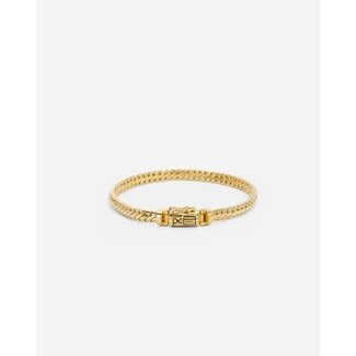 Buddha to Buddha Buddha to Buddha Armband J101GV E Ben mini zilver met gouden plating