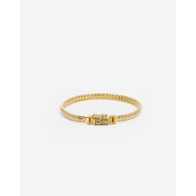 Buddha to Buddha Buddha to Buddha Armband J101GV E Ben mini zilver met gouden plating
