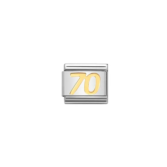 Nomination Nomination Schakel 030109-38 Composable Classic Staal met 18k Geelgoud 70