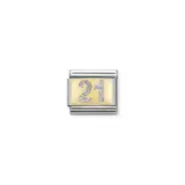 Nomination Nomination Schakel 030224-02 Classic Composeble Staal met 18k Geelgoud 21
