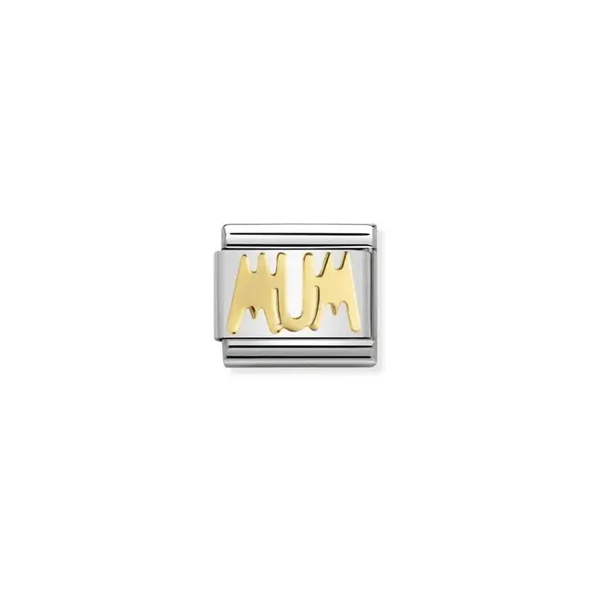 Nomination Nomination Schakel 030107-14 Composable Classic Staal 18k Geelgouden MUM