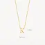 Blush Blush Collier met Hanger 3155YGO_K 14k Geelgoud met Letter K 42cm