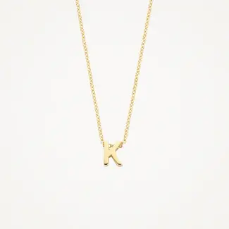 Blush Blush Collier met Hanger 3155YGO_K 14k Geelgoud met Letter K 42cm