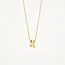 Blush Blush Collier met Hanger 3155YGO_K 14k Geelgoud met Letter K 42cm