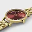 Cluse Cluse Horloge CW10505 Boho Chic Petite Staal met Geelgouden Plating en Dark Cherry Wijzerplaat