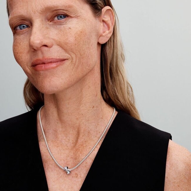 Pandora Pandora Bedel 793442C01 Zilver Strik met Zirkonia